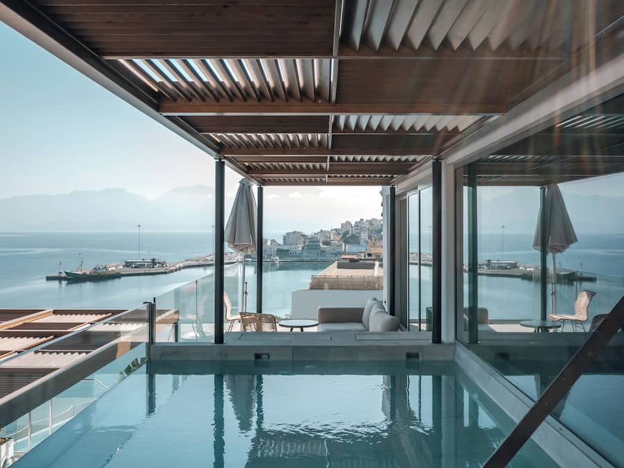 Superb Sea View Suite, Private Pool | Balcony