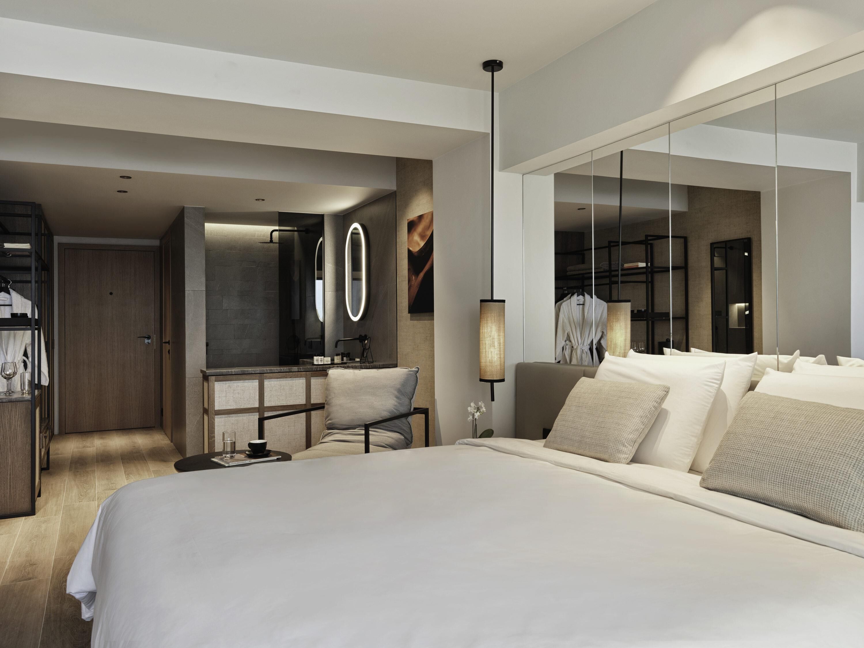 Deluxe Stunning Plunge Pool, Sea View | Ropa de cama hipoalergénica y minibar 