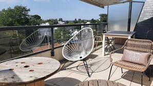 Outdoor dining - Les terrasses Plage Benoit, T2 garage box (La Baule-Escoublac)