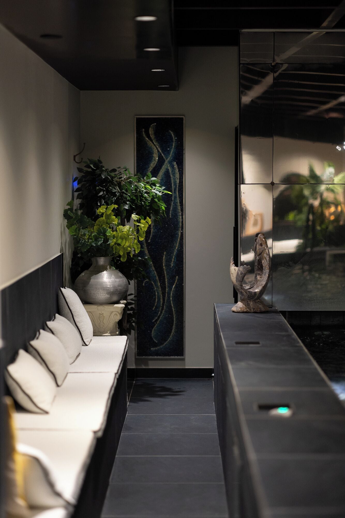 Behandelingskamers voor koppels, een bubbelbad, een stoombad