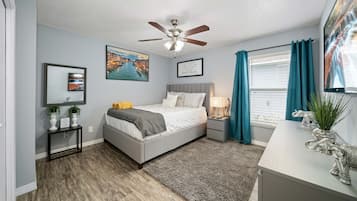 4 bedrooms, iron/ironing board, free WiFi, bed sheets