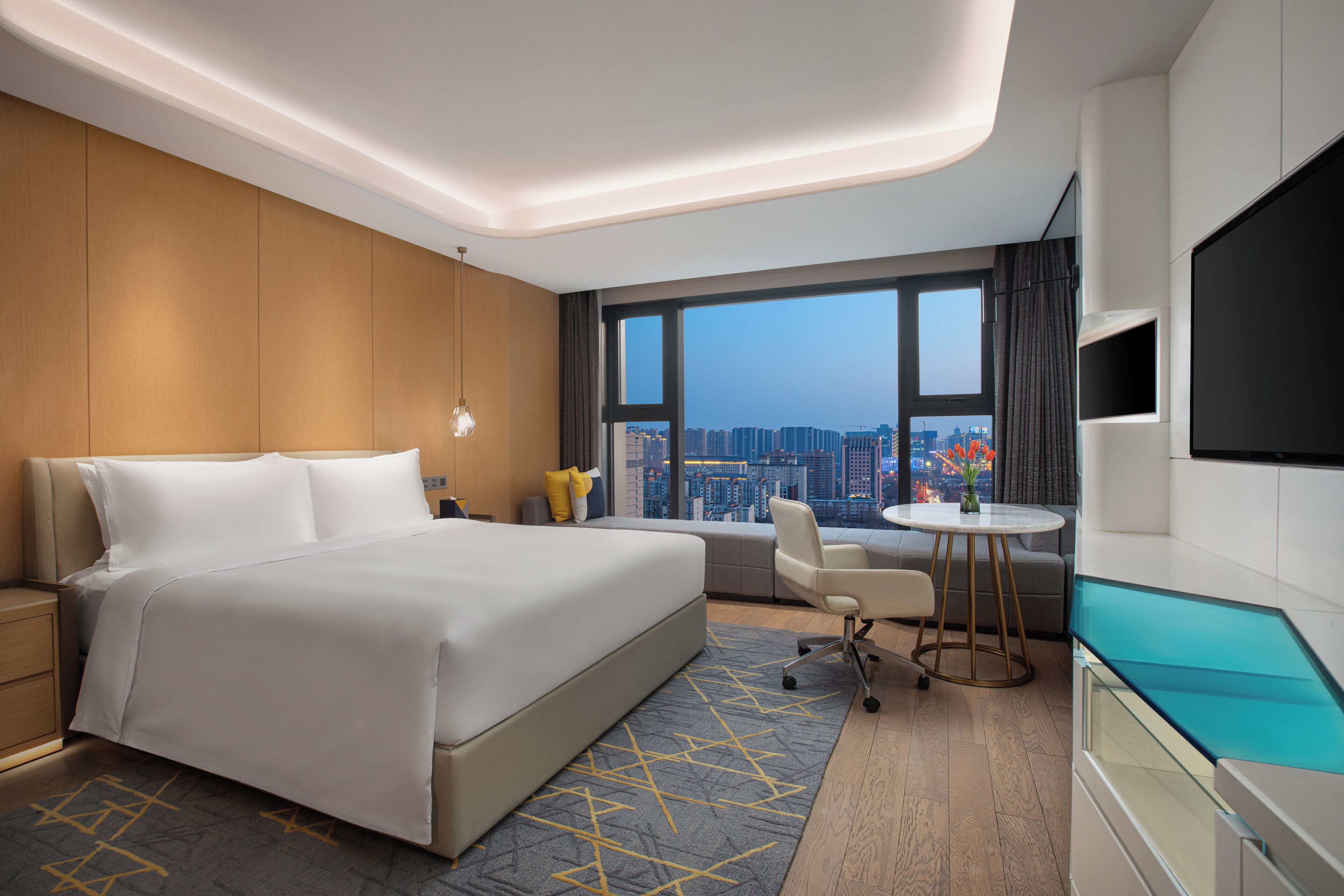 Minibar, in-room safe, blackout drapes, free WiFi