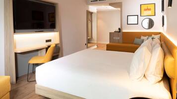 Room, 1 King Bed with Sofa bed | In-room safe, laptop workspace, blackout drapes, soundproofing