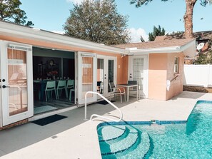 A heated pool