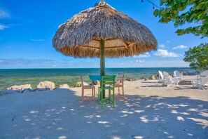 Sur la plage, serviettes de plage