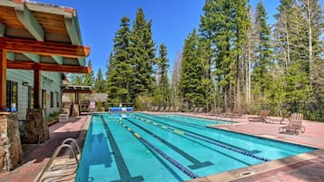 屋外プール、温水プール