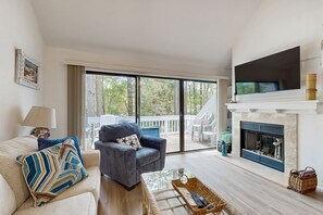 TV, DVD player, books