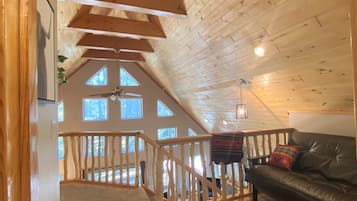 Smart TV, chimenea y videojuegos