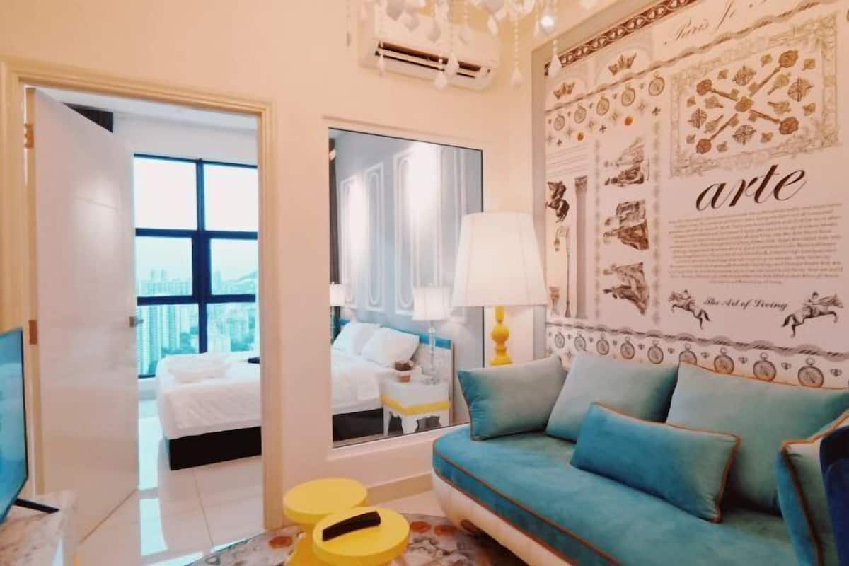 2 bedrooms, blackout curtains, free WiFi, bed sheets