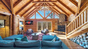 Smart TV, lareira, videogames, DVD player