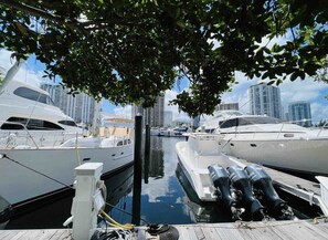 Stunning marina views surround this waterfront property.