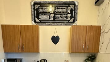 Apartment | Private kitchen | Fridge, microwave, oven, stovetop