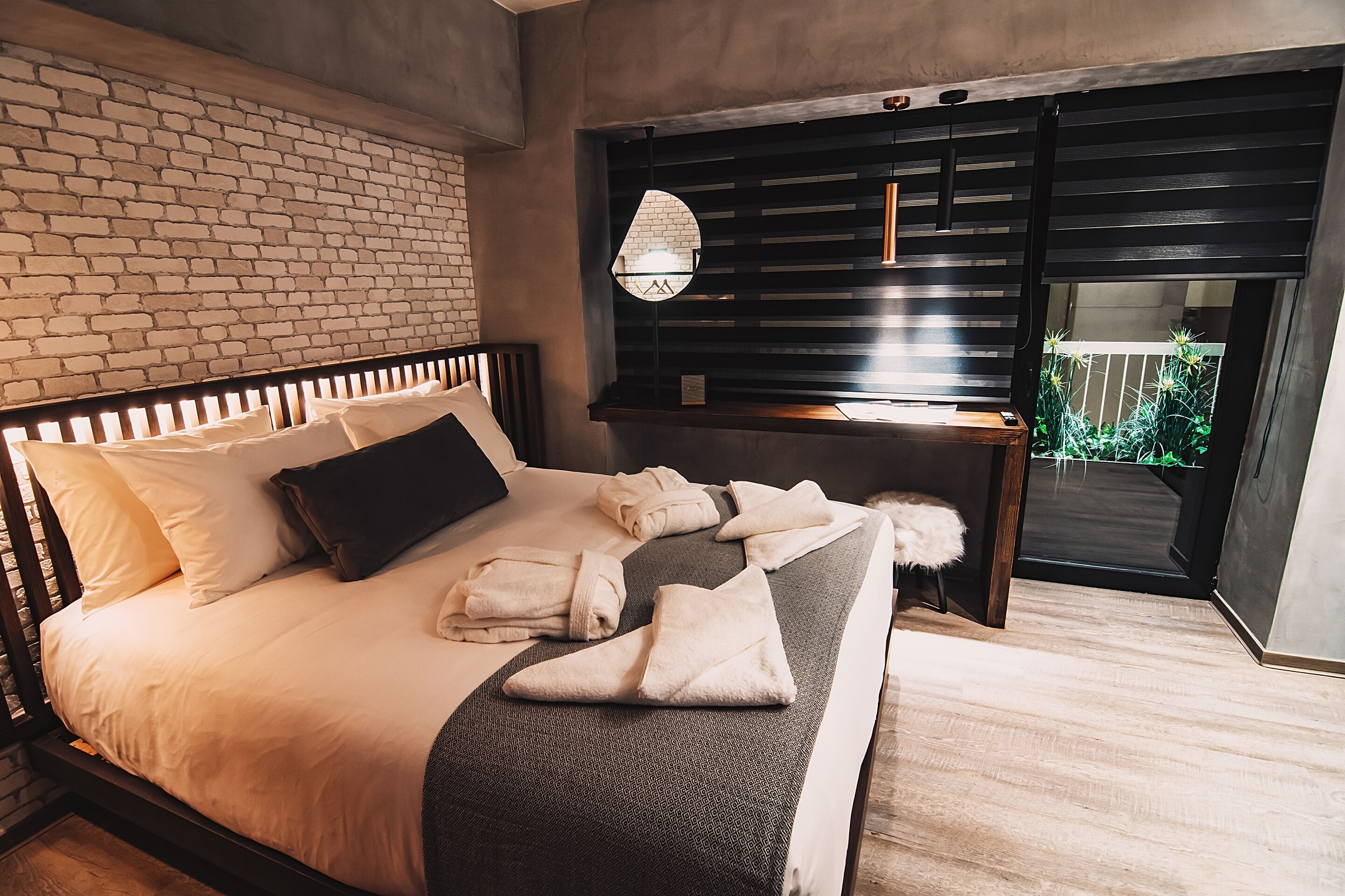 Draps en coton égyptien, literie de qualité supérieure, minibar