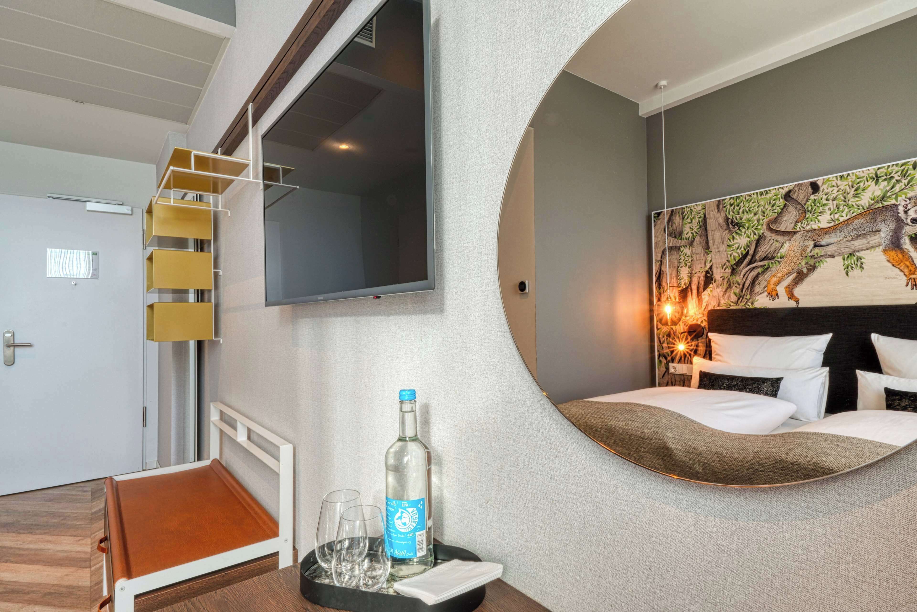 comfort room (double) | premium bedding, desk, soundproofing, free cots/infant beds