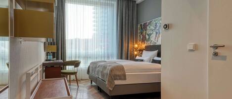 Comfort Room (Double) | Premium bedding, desk, soundproofing, free cots/infant beds