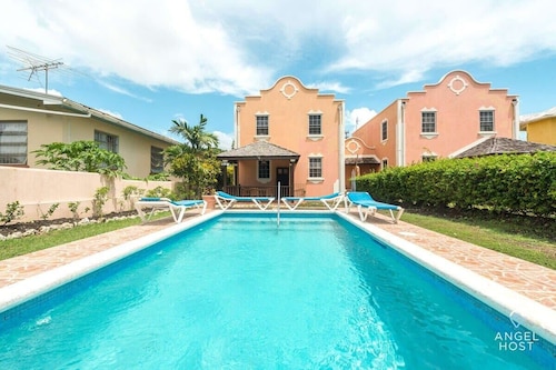 Spacious Getaway with Private Pool & Walk to Beach