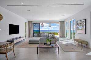 Smart TV, fireplace, video games, books