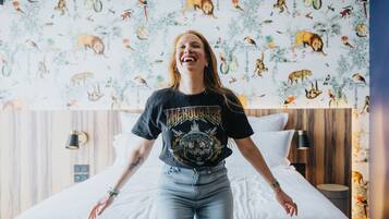 In-room safe, blackout curtains, soundproofing, iron/ironing board