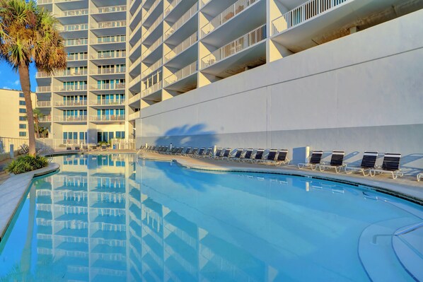 Indoor pool, a heated pool