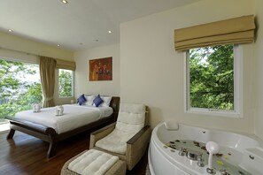 7 bedrooms, in-room safe, desk, iron/ironing board - Villa Yoosook Private Pool Sea View Villa Phuket with pool table, gym and sauna (Pa Tong)