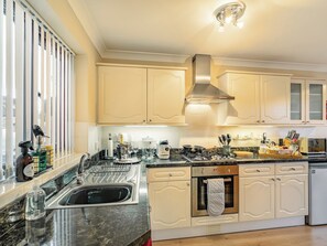 Dishwasher, high chair, cookware/dishes/utensils