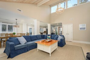 Smart TV, chimenea y libros 