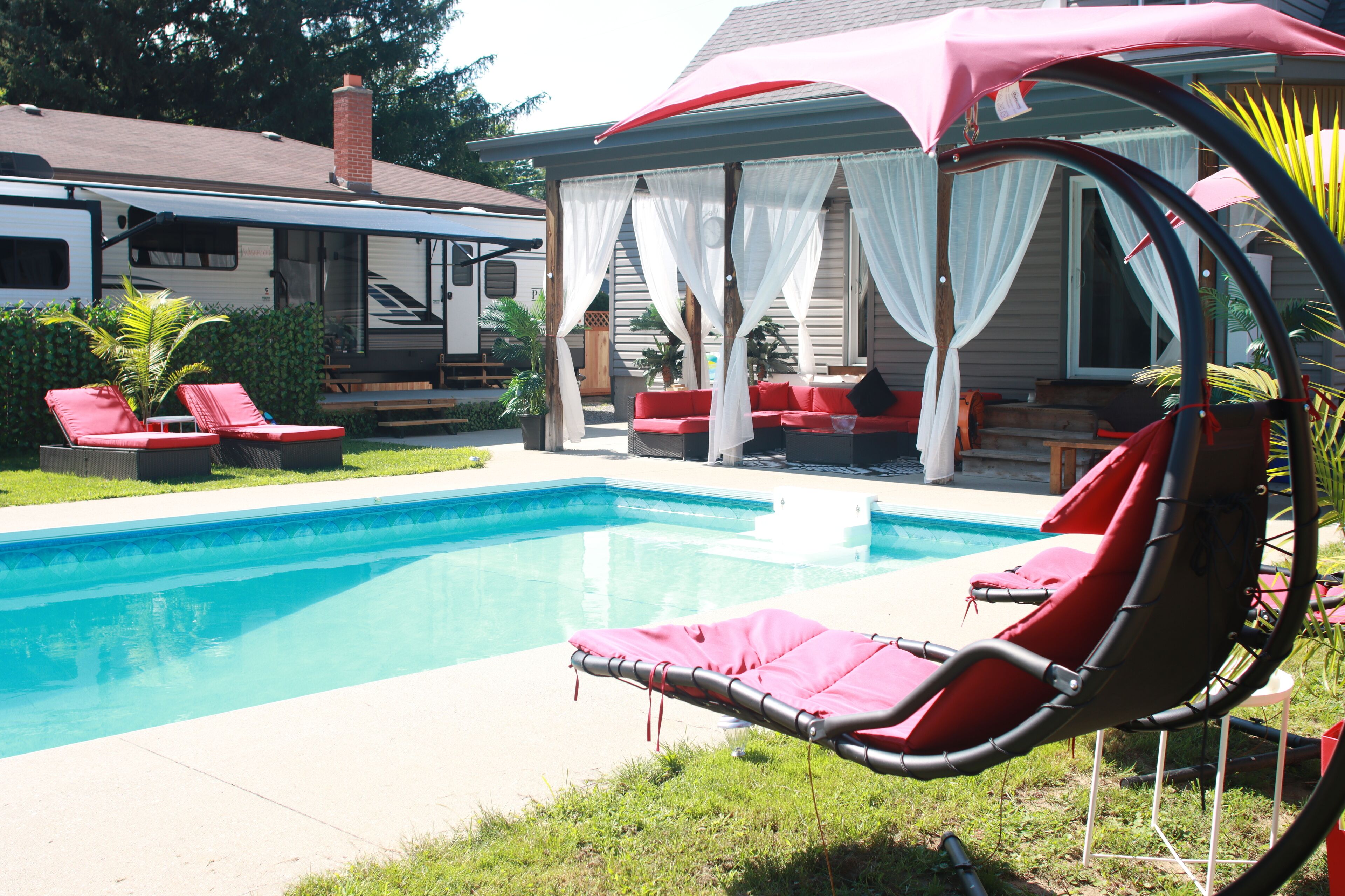 Alberca al aire libre 