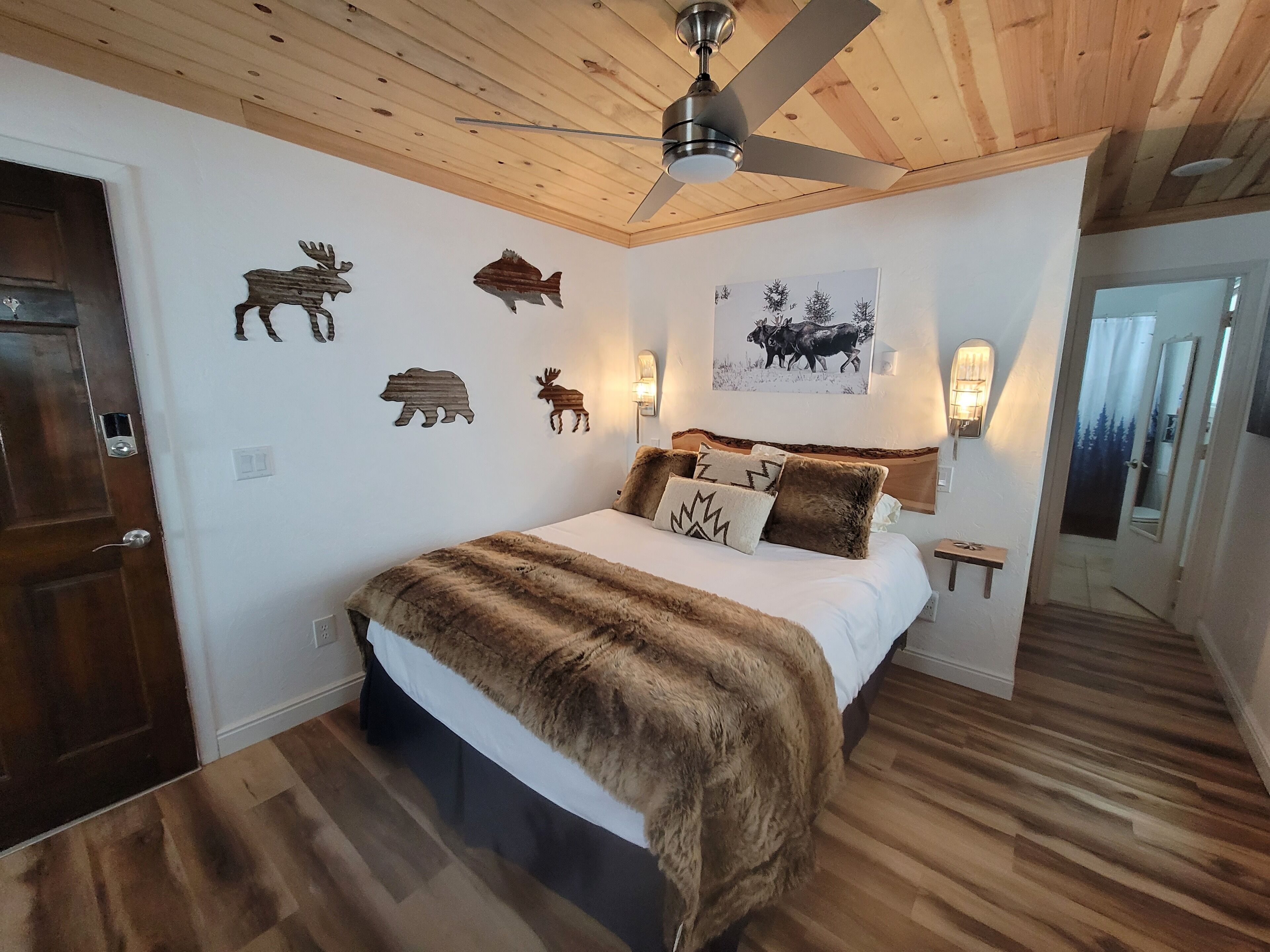 1 dormitorio, escritorio, tabla de planchar con plancha y wifi gratis
