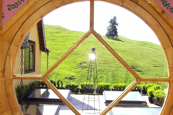 Rose Suite deck seen from inside