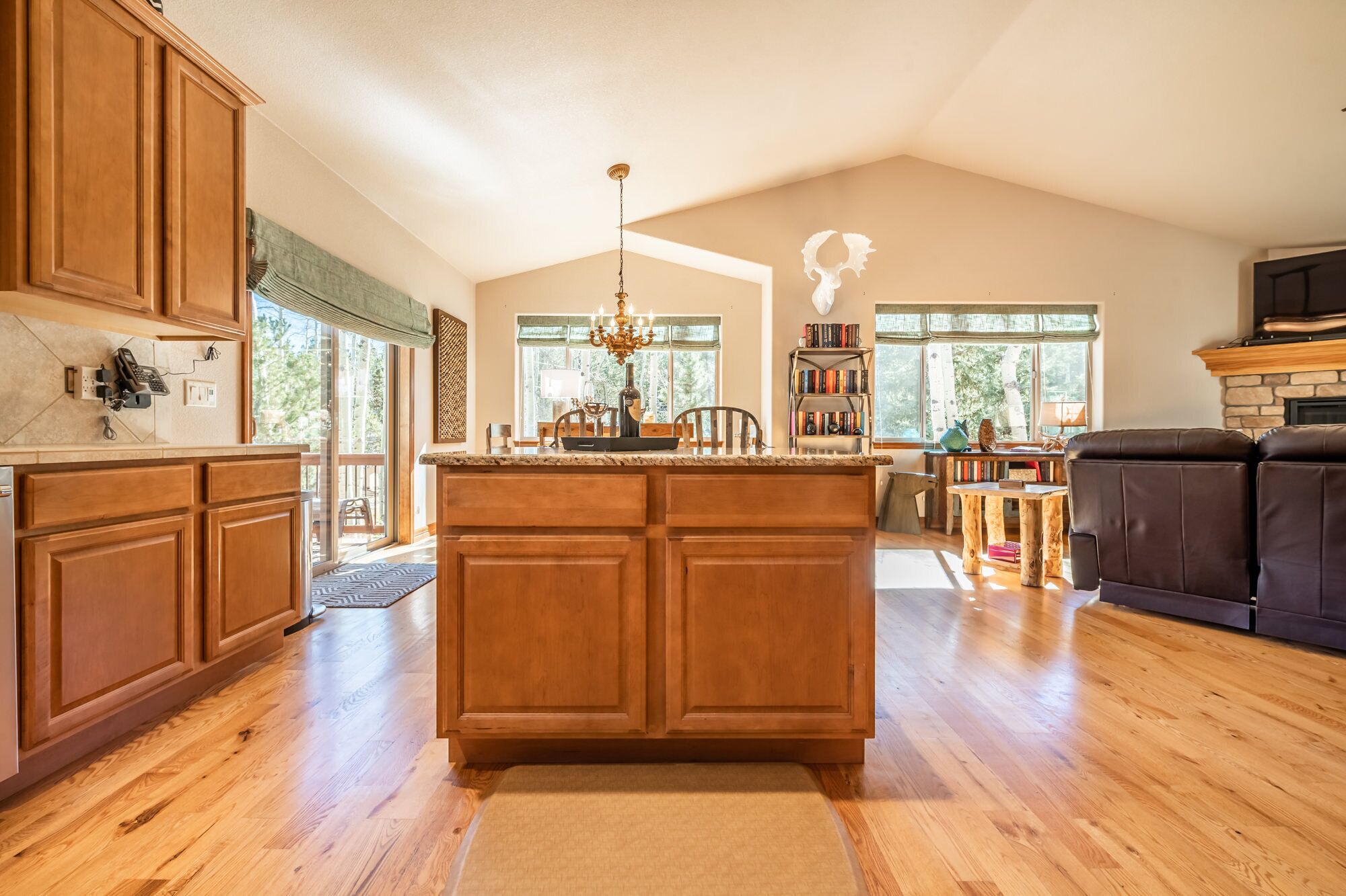 Smart TV, fireplace, ping pong, books