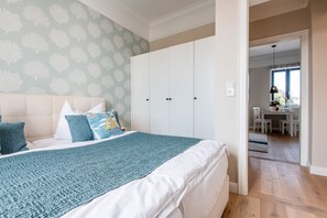 2 bedrooms, in-room safe, iron/ironing board, WiFi