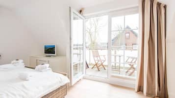 2 slaapkamers, een strijkplank/strijkijzer, wifi, beddengoed