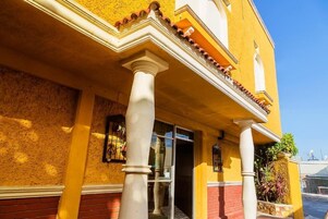 A szálláshely bejárata