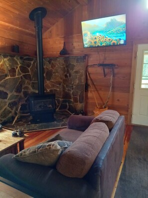 Smart TV, fireplace - Yaak, Montana, Remote Northwest Rocky Mountain Cabin, 50 miles north of Troy, MT (Troy)