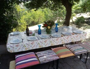 Opções para refeição ao ar livre