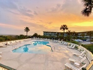 Pool - Oceanfront Condo Pool & Fishing Pier Access! In the Heart of IOP! *Unit 136* (Isle Of Palms)