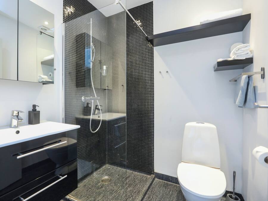 Habitación Confort | Baño | Regadera, secadora de cabello, toallas, jabón