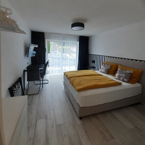 1 makuuhuone, työpöytä, ilmainen Wi-Fi, vuodevaatteet