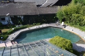 Outdoor pool - Family house incl. sauna garden & swimming pond (Anif)
