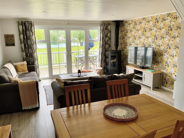 View from property - Welcome to 'ThatOne' our Cotswold Lakeside holiday home. (Cirencester)