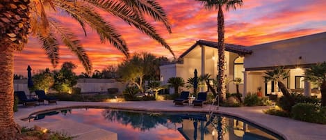 Una piscina riscaldata