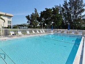 Una piscina riscaldata