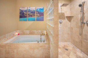 Shower, hair dryer, towels, soap - Regency Villas 213 Poipu Tropical By Suite Paradise (Koloa)