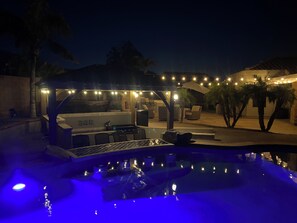 Piscine extérieure, piscine chauffée