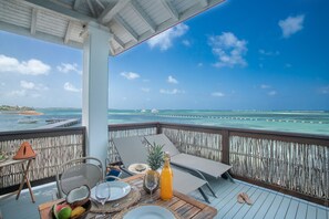 Villa, 1 Bedroom, Private Pool, Oceanfront | Premium bedding, pillowtop beds, in-room safe, desk