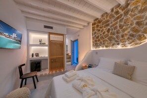 12 bedrooms, WiFi - Enjoy the sunset in a boho ambiance with the best view over the sea (Mykonos)