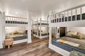 6 bedrooms, iron/ironing board, travel cot, free WiFi