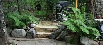 Cozy cabin gas fireplace heated floors one bedroom studio