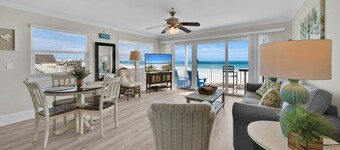 Third Floor End Unit,  Beach service included, 2 chairs & 1 umbrella, Mar-Oct