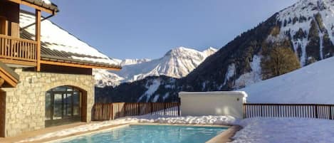 A heated pool